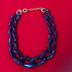 J.CREW Navy Blue Chain Necklace
